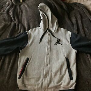 Jordan button up hoodie